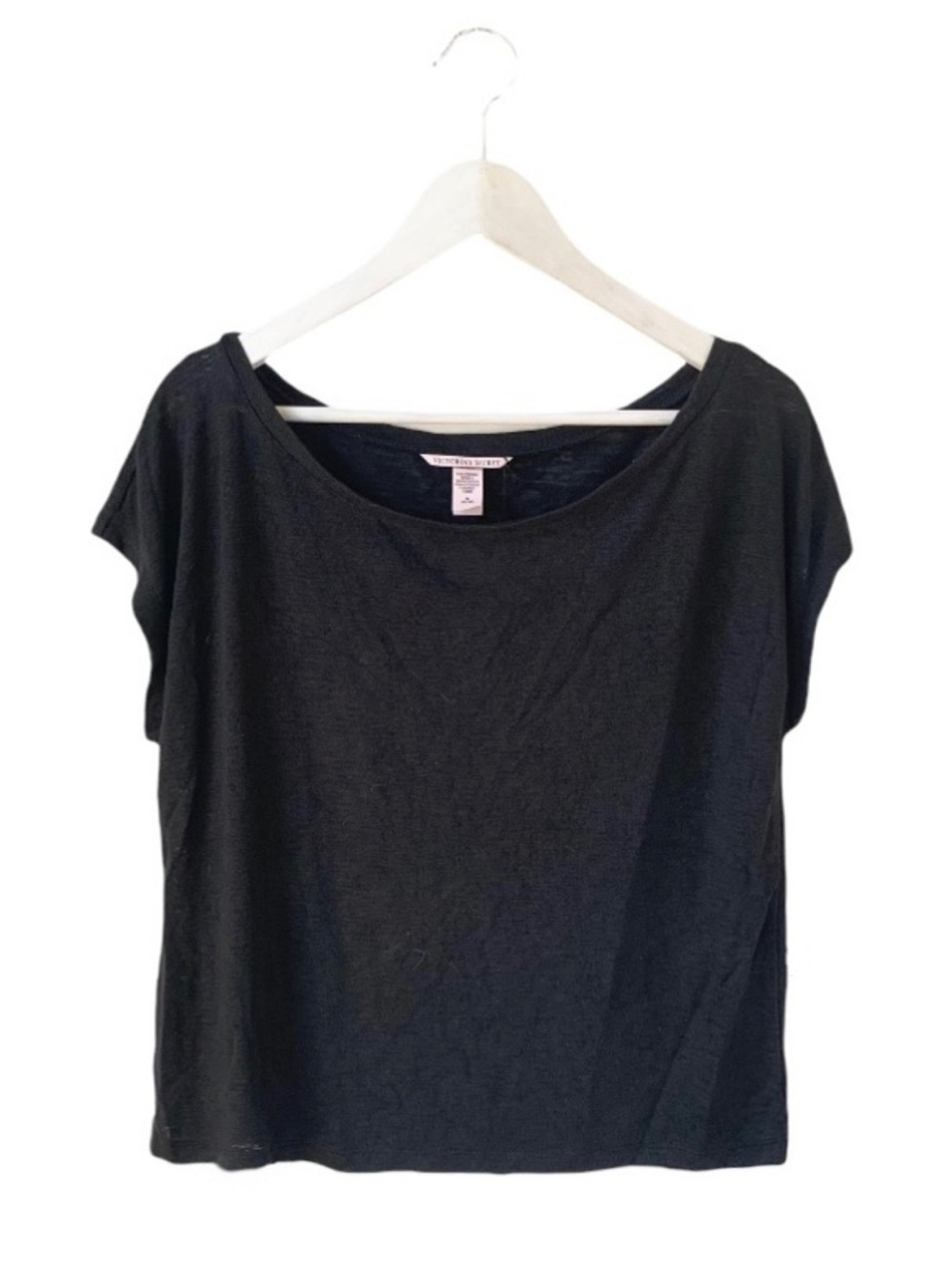🌸New🌸 Victoria’s Secret Black Stretch Top M NWT - Picture 5 of 6